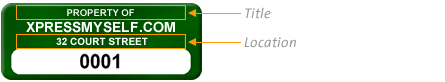 Add a Title to your Asset Tag or Asset Label
