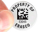 property tags with 2D barcodes