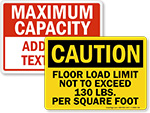 Capacity Sign