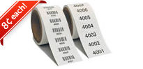 Consecutive Numbers or Barcodes in a Roll