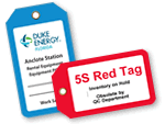 Custom Plastic Tags with a Border