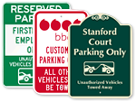 Custom Tow Away Signs
