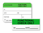 Functional Check Only Label