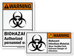 Biohazard HazMat Stickers