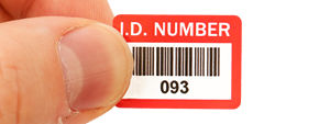 ID Number Barcode Labels