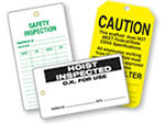 Inspection Record Tags keep a periodic record of each on site inspection.