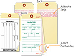 Inventory Tags with Adhesive Strip