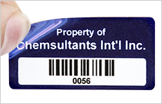 Plastic asset labels