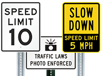 Speed Control Signs