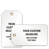 Text Style Plastic Tags