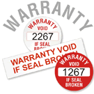Warranty Void Labels