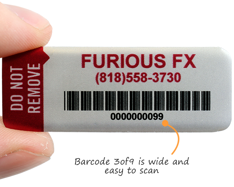 asset labels barcode