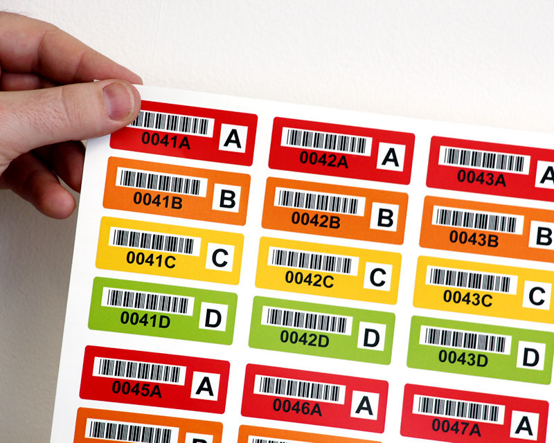 Colored Barcode Labels - Effectively Organize Your Assets