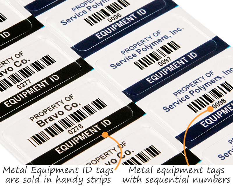 Equipment ID Tags | Free Shipping from MyAssetTag