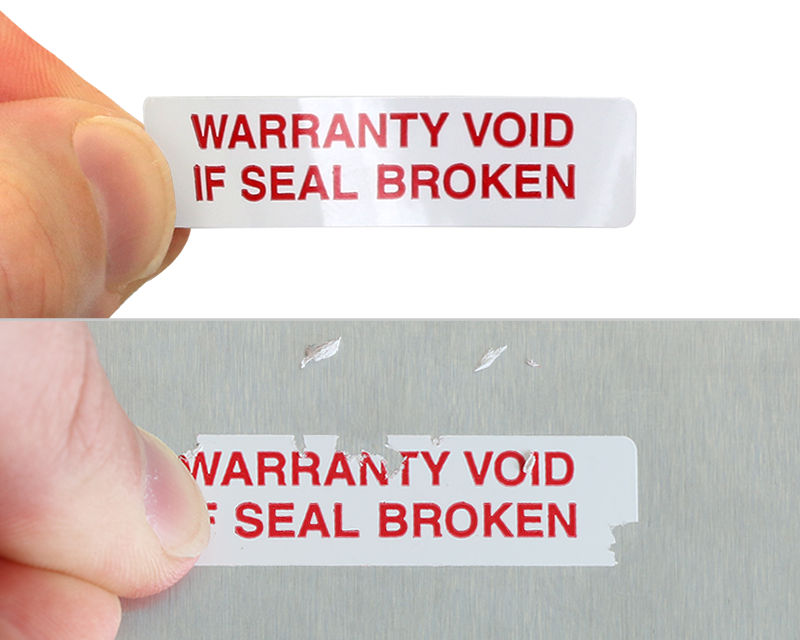 250 Pcs Hologram Security Seals - Void Tamper Evident Stickers, 32mm X 15mm, For Warranty & Authentication