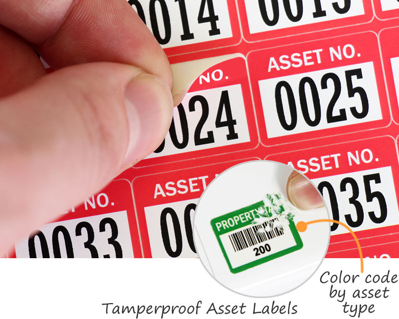 InStock Barcode Labels Preprinted Asset Barcode Tags & Labels
