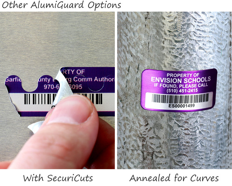 AlumiGuard® Metal Asset Tags – Aluminum Asset Tags