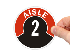 Aisle Id Floor Sign Number 2