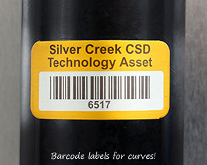 Annealed aluminum barcode asset tags