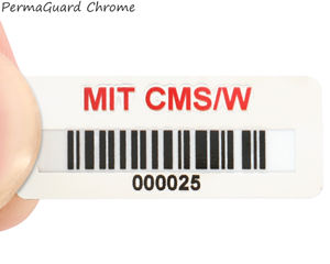 Small asset perma guard chrome labels