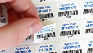 Rectangular barcode Label