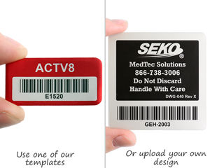 Metal barcode labels