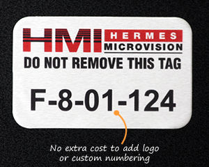 Numbered Asset Tag Templates in Sunguard Or Permaguard<sup>&reg;</sup> Materials