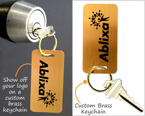 Brass Key Chain Tags