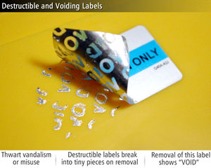 Destructible and Voiding Labels