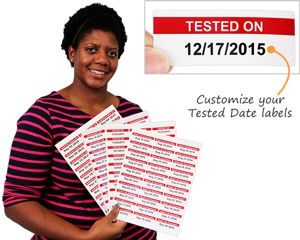 Custom Tested Date Labels