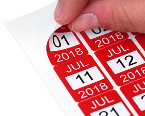Print your own date labels