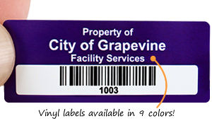 Rectangular barcode Label