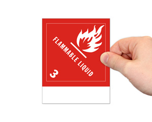 Flammable Liquid Dot Hazmat Label