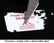 Frustrate vandals with a destructible asset label