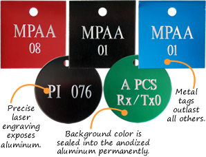 Engraved Anodized Tags