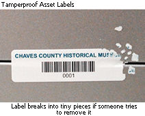 Tamperproof Asset Labels