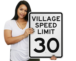 Parking Lot Speed Limit 5Mph Sign