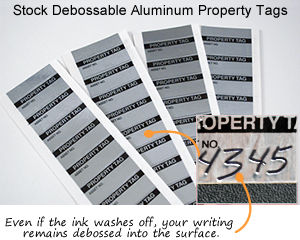 Marking your assets with Property Tags keep your inventory system organized and easy to search.