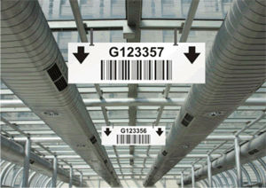 Floor Mounted and Ceiling Barcode Labels