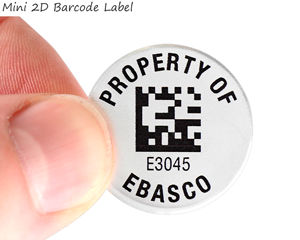 Mini metal 2D barcode label