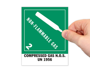 Non Flammable Gas Dot Label