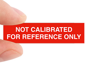 not in calibration label