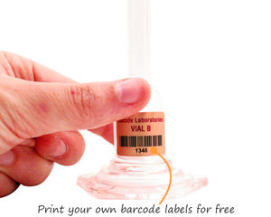 Print laboratory barcode labels