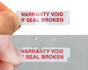 Warranty Void Seal