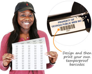 Security barcode labels