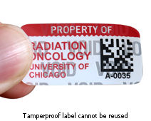 Tamperproof label cannot be reused
