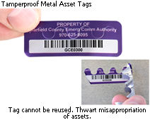 
	                                Tamperproof Metal Asset Tags