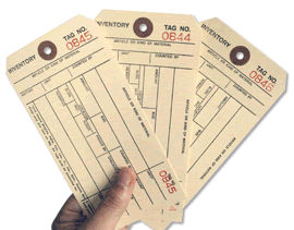 One-Part Inventory Tags
