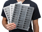 Blank QR Label Sheets