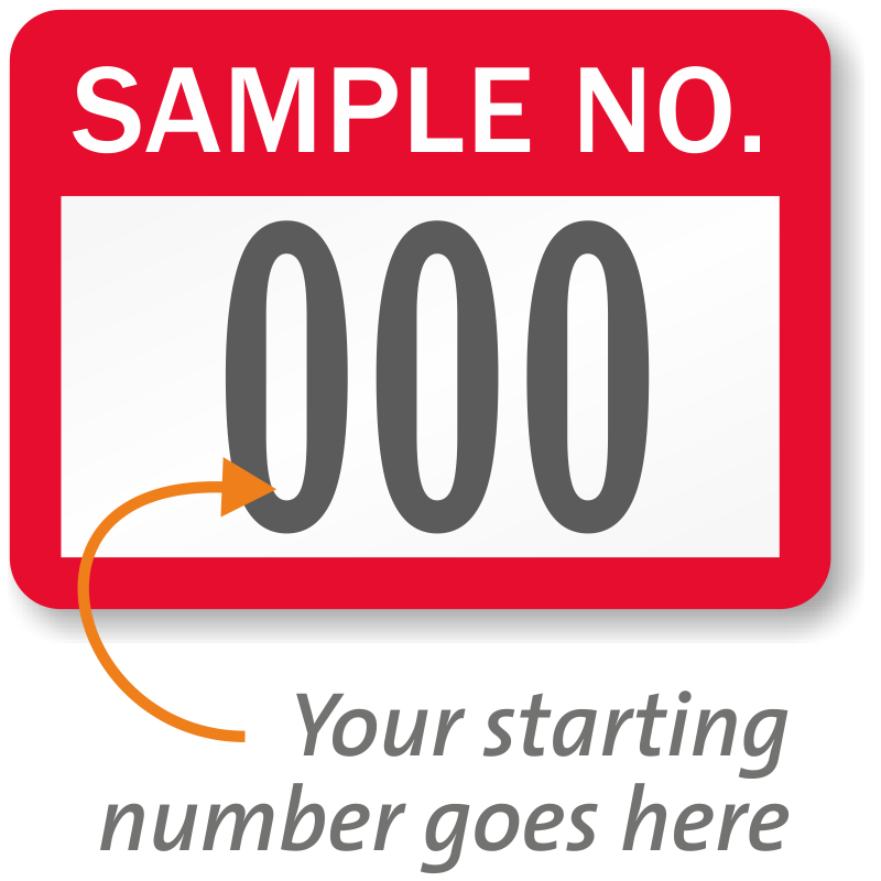 Consecutive Number Vinyl Stickers 1 To 100,Color Numbered Stickers